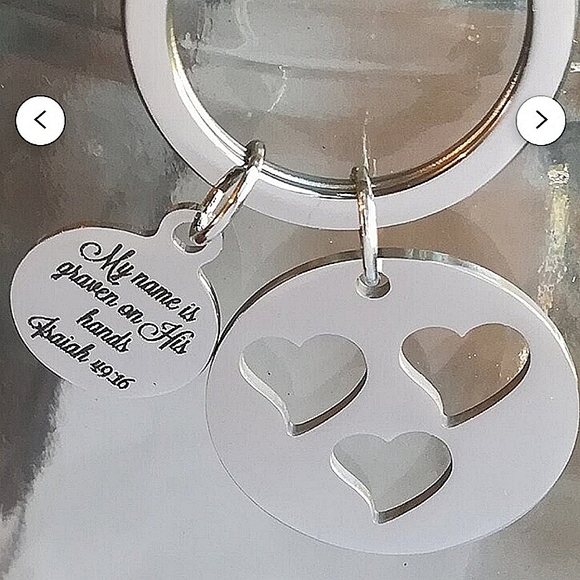 Christian Bible Verse Scripture Keyring - Picture 2 of 4